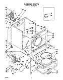 SECTION Diagram and Parts List for REL3636AW0  Roper Dryer