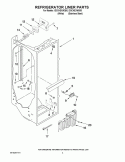 REFRIGERATOR LINER PARTS Diagram and Parts List for ID3CHEXWS00  Whirlpool Refrigerator