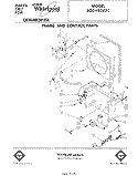 SECTION Diagram and Parts List for AD0482XP1  Whirlpool Dehumidifier
