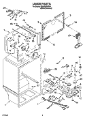 LINER PARTS Diagram and Parts List for IR2MHMXRS01  Whirlpool Refrigerator