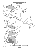 FREEZER INTERIOR Diagram and Parts List for ED25PMXRWR3  Whirlpool Refrigerator