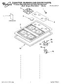 Part Location Diagram of 8284706 Whirlpool COOKTOP