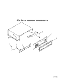 TOP GRILLE AND UNIT COVER Diagram and Parts List for KSSS42MAX03  KitchenAid Refrigerator