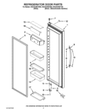 REFRIGERATOR DOOR PARTS Diagram and Parts List for KSC23C8EYB02  KitchenAid Refrigerator