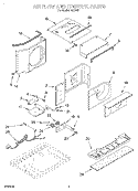 AIR FLOW AND CONTROL Diagram and Parts List for RA1010  Whirlpool Air Conditioner
