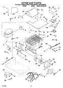 UPPER UNIT PARTS Diagram and Parts List for KSSS48QMW00  KitchenAid Refrigerator