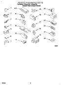 WIRING HARNESS Diagram and Parts List for LLR8245DQ0  Whirlpool Washer