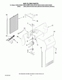 AIR FLOW PARTS Diagram and Parts List for ES5DVAXWA00  Whirlpool Refrigerator