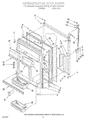 REFRIGERATOR DOOR Diagram and Parts List for ET22PKXAW02  Whirlpool Refrigerator