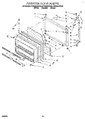 FREEZER DOOR Diagram and Parts List for ET22DKXBN01  Whirlpool Refrigerator