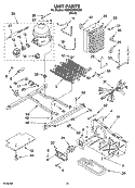 UNIT PARTS Diagram and Parts List for 6GD5SHQXKB01  Whirlpool Refrigerator