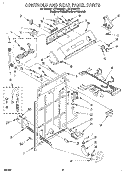 Part Location Diagram of 3364052 Whirlpool Panel, Console (For White Model)