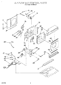 AIR FLOW AND CONTROL Diagram and Parts List for ACQ052XG0  Whirlpool Air Conditioner