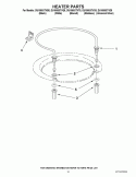 HEATER PARTS Diagram and Parts List for DU1055XTVD8  Whirlpool Dishwasher