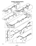 WIRING HARNESS Diagram and Parts List for KEMS376TBL1  KitchenAid Microwave Oven Combo