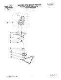 MOTOR AND DRIVE, LITERATURE Diagram and Parts List for GC900QPLB0  Whirlpool Trash Compactor