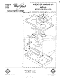 SECTION Diagram and Parts List for RCK983  Whirlpool Cooktop