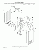 AIR FLOW PARTS Diagram and Parts List for GC5SHAXVB00  Whirlpool Refrigerator