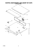 CONTROL COMPARTMENT AND CABINET TOP Diagram and Parts List for KEBI170SBL1  KitchenAid Wall Oven