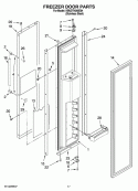 FREEZER DOOR PARTS Diagram and Parts List for KBUDT4265E04  KitchenAid Refrigerator