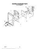 CONTROL COMPONENT Diagram and Parts List for RM288PXS9  Whirlpool Microwave Oven Combo