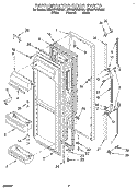 REFRIGERATOR DOOR Diagram and Parts List for 8ED22PWXBN01  Whirlpool Refrigerator