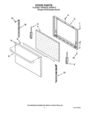 DOOR PARTS Diagram and Parts List for TGP305TQ2  Estate Range