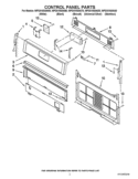 CONTROL PANEL PARTS Diagram and Parts List for WFG510S0AT0  Whirlpool Range