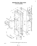 REFRIGERATOR DOOR Diagram and Parts List for EHD252SMWR2  Whirlpool Refrigerator