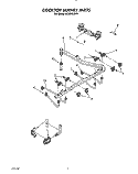 Part Location Diagram of 816691 Whirlpool Tubing, Regulator To Manifold Pipe