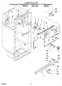 LINER Diagram and Parts List for KTRS22QAAL01  KitchenAid Refrigerator