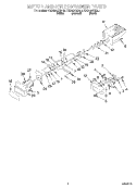 MOTOR AND ICE CONTAINER Diagram and Parts List for KSBS20QEAL1  KitchenAid Refrigerator