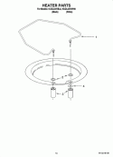 HEATER PARTS Diagram and Parts List for KUDL03IVBL0  KitchenAid Dishwasher