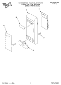 CONTROL PANEL Diagram and Parts List for MT9114SFB0  Whirlpool Microwave