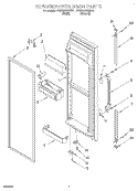 REFRIGERATOR DOOR Diagram and Parts List for 3VED23DQEN01  Whirlpool Refrigerator