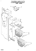 FREEZER LINER Diagram and Parts List for 8ED22DQXDW01  Whirlpool Refrigerator