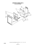 CONTROL PANEL Diagram and Parts List for KHMS105WWH0  KitchenAid Microwave