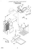 LOWER UNIT AND TUBE Diagram and Parts List for KSSS36FJX00  KitchenAid Refrigerator
