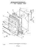 REFRIGERATOR DOOR , LIT/OPTIONAL Diagram and Parts List for ET18GKXWW10  Whirlpool Refrigerator