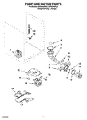 PUMP AND MOTOR PARTS, OPTIONAL PARTS (NOT INCLUDED) Diagram and Parts List for GHW9460PL0  Whirlpool Washer