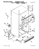 CABINET Diagram and Parts List for KTRS20MAAL10  KitchenAid Refrigerator