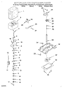 MOTOR AND ICE CONTAINER Diagram and Parts List for 7GD27DIXHT00  Whirlpool Refrigerator