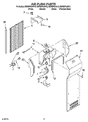 AIR FLOW PARTS Diagram and Parts List for KSRS27ILSS13  KitchenAid Refrigerator