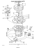 PUMP AND MOTOR Diagram and Parts List for 4KPDI620T2  KitchenAid Dishwasher