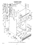 CABINET Diagram and Parts List for ET22DKXTG00  Whirlpool Refrigerator