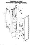 FREEZER DOOR PARTS Diagram and Parts List for GC3PHEXNB03  Whirlpool Refrigerator