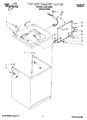 TOP AND CABINET, LIT/OPTIONAL Diagram and Parts List for LLR5144BQ1  Whirlpool Washer