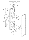 FREEZER DOOR Diagram and Parts List for 4YED22PQFN02  Whirlpool Refrigerator