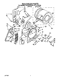 SECTION Diagram and Parts List for LEV4434AN0  Whirlpool Dryer