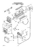 ICEMAKER, LIT/OPTIONAL Diagram and Parts List for RS25AWXZW00  Roper Refrigerator